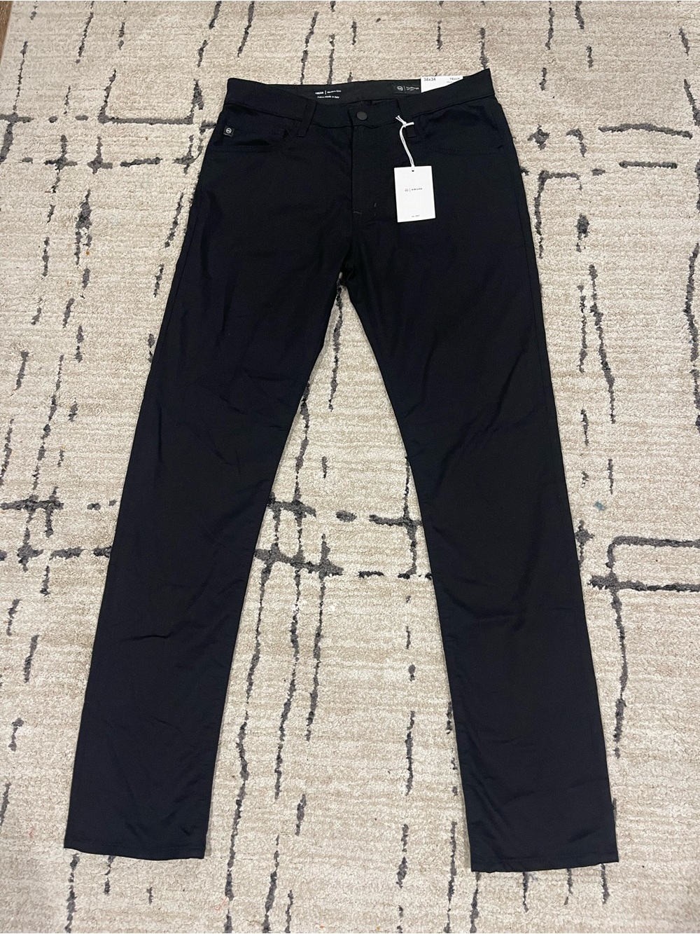 AG Adriano Goldschmied "Tellis" Modern Slim AIRLUXE Pants Black 34x34